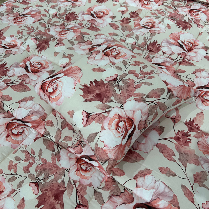 Trapunta ROSE in raso by Opera Prima Firenze
