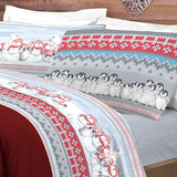 Completo Lenzuola in Flanella INVERNO POLARE By Pensieri Delicati (Natale)