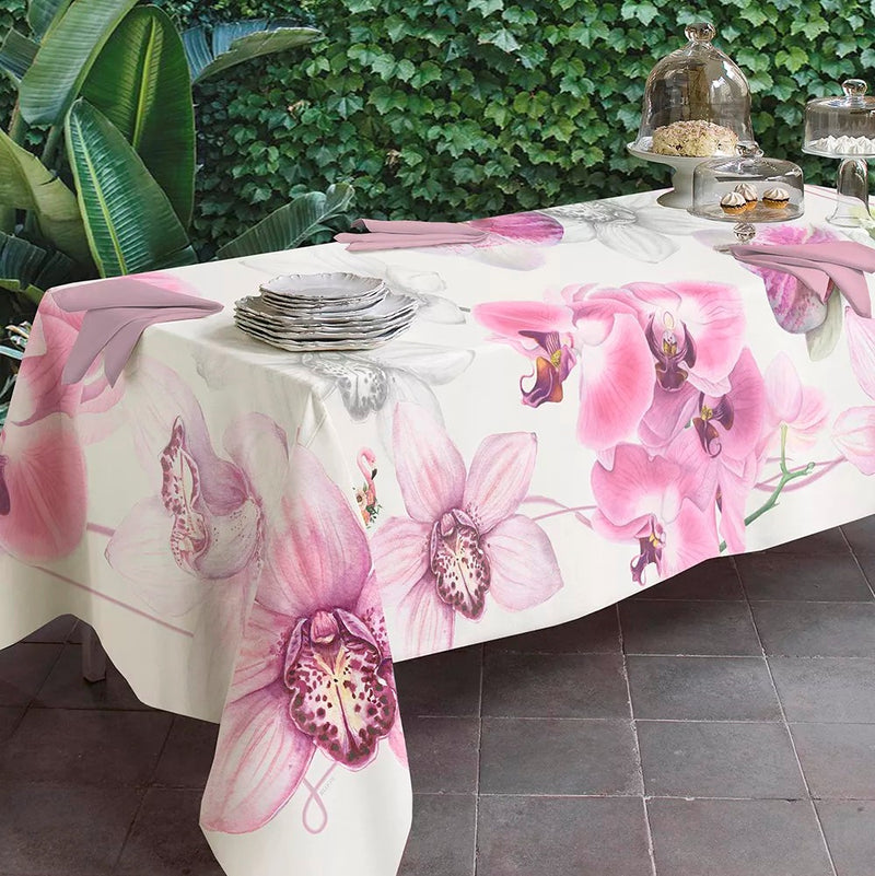 Tovaglia x12 BLOOM ORCHIDEA by Tessitura Randi