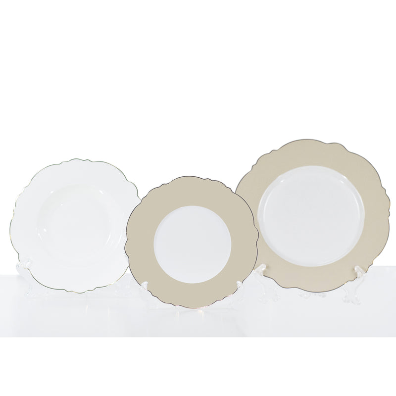Set 2 Coperti ROYAL beige By Preziosa Home