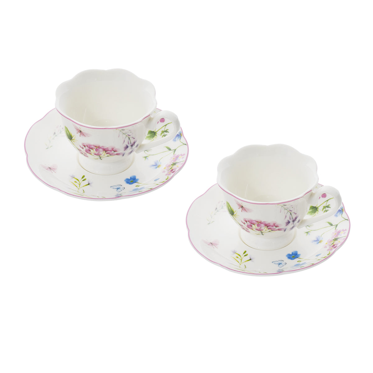 Set 4 tazzine CAFFE FLOWER by Preziosa Luxury Home