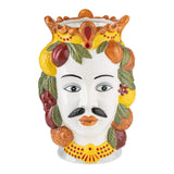 Vaso Decorativo TESTA DI MORO RE MELAGRANA - Montemaggi