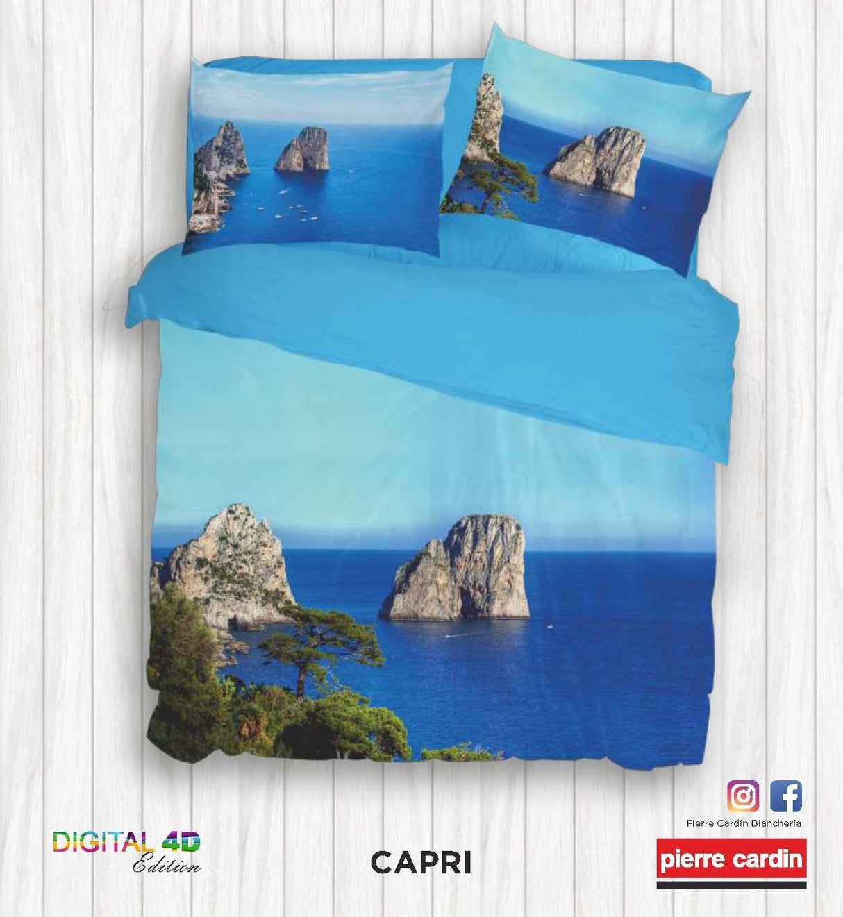 Completo Letto DIGITALE CAPRI By Pierre Cardin