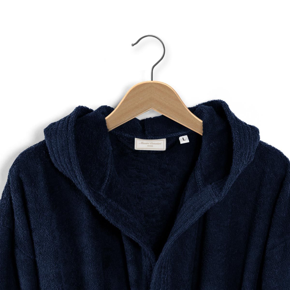 Vivisence Accappatoio Da Donna In Cotone Morbido Con Cintura E Tasche - Blu Scuro Taglia 48 - Prodotto In UE