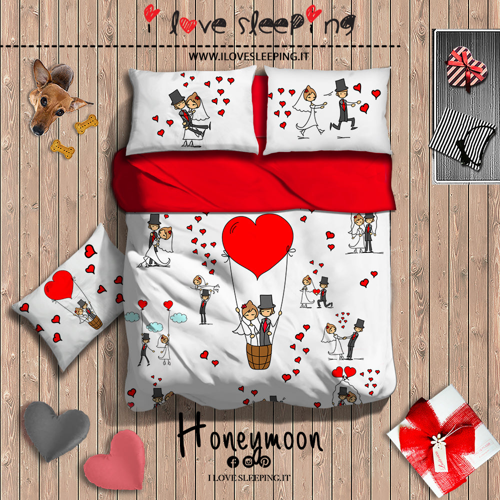 Completo Lenzuola copriletto  HONEYMOON By I Love Sleeping