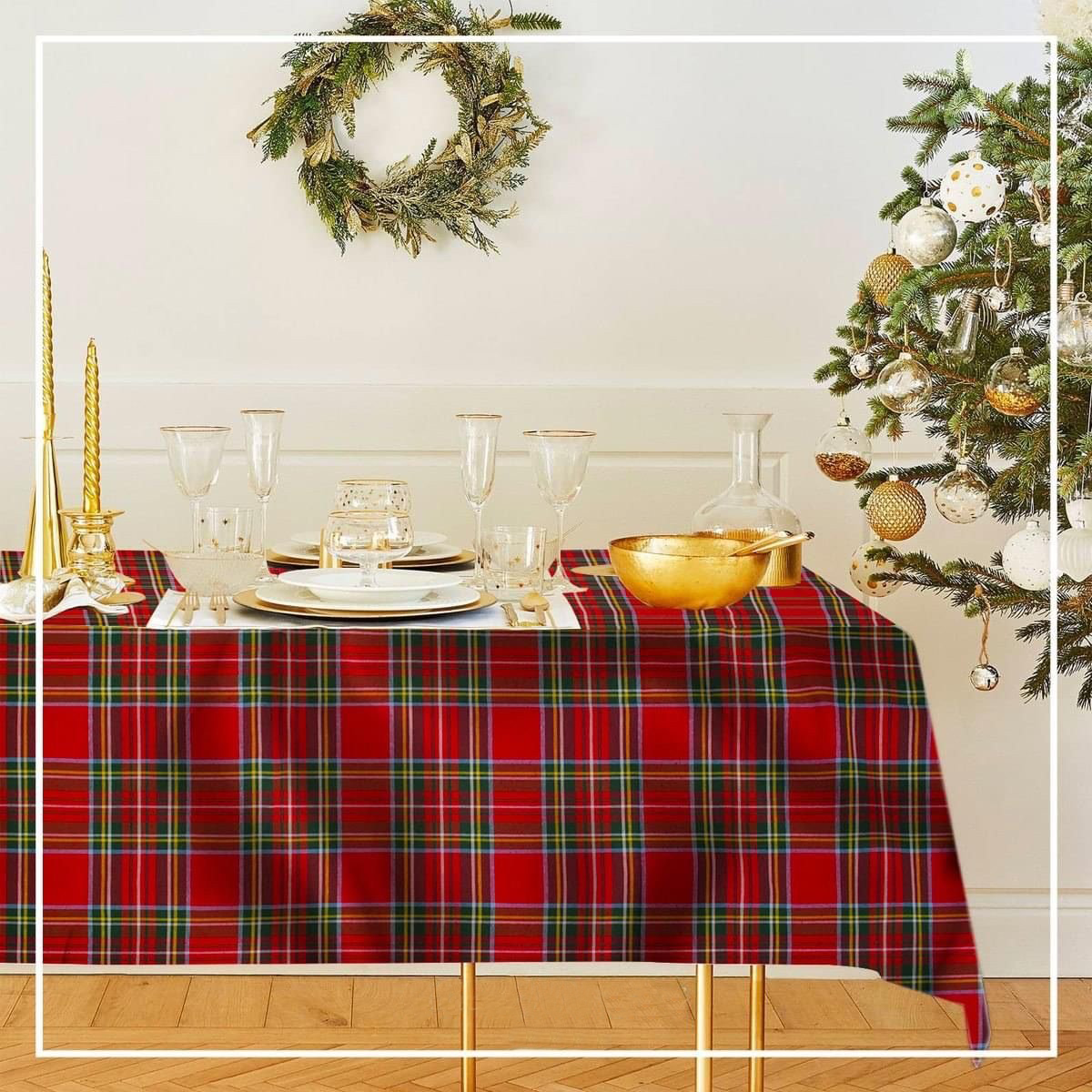 Servizio da tavola TARTAN + tovaglioli  by Carezze