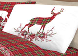 Completo Lenzuola TARTAN CERVO singolo By Pensieri Delicati