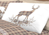 Completo Lenzuola TARTAN CERVO singolo By Pensieri Delicati