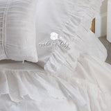 Completo Lenzuola Matrimoniale Nicole L’Atelier17 con Pizzo Sangallo 100% Cotone Made in Italy