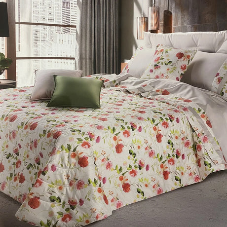Completo Lenzuola Matrimoniali in Raso di Cotone CLEOPATRA - Le Broderie