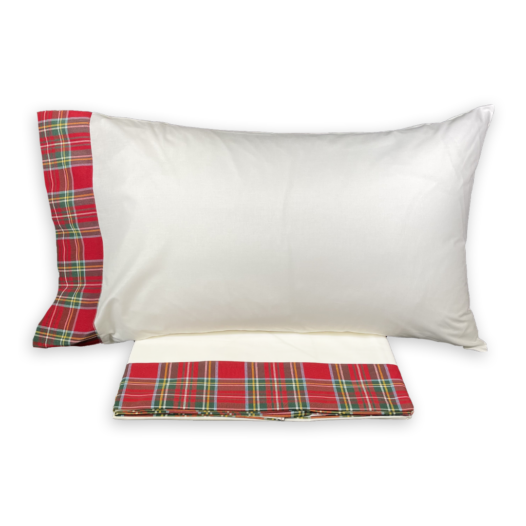 Completo Lenzuola TARTAN by Carezze (Natale)