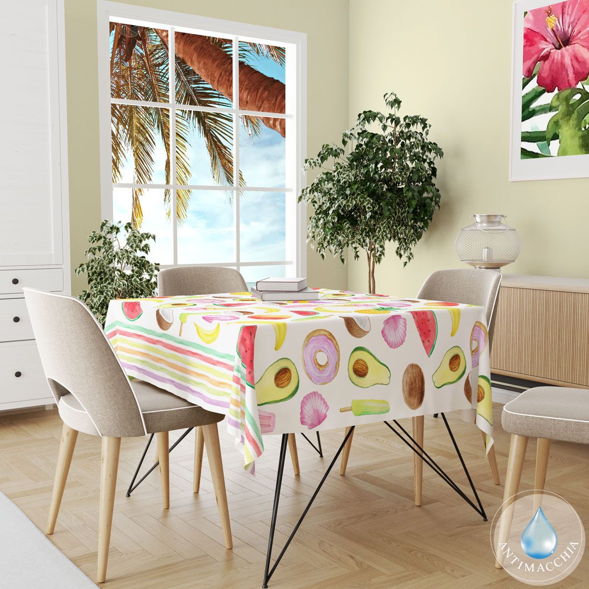 Tovaglia Antimacchia FRUITS x12 By Antica Tessitura Italiana