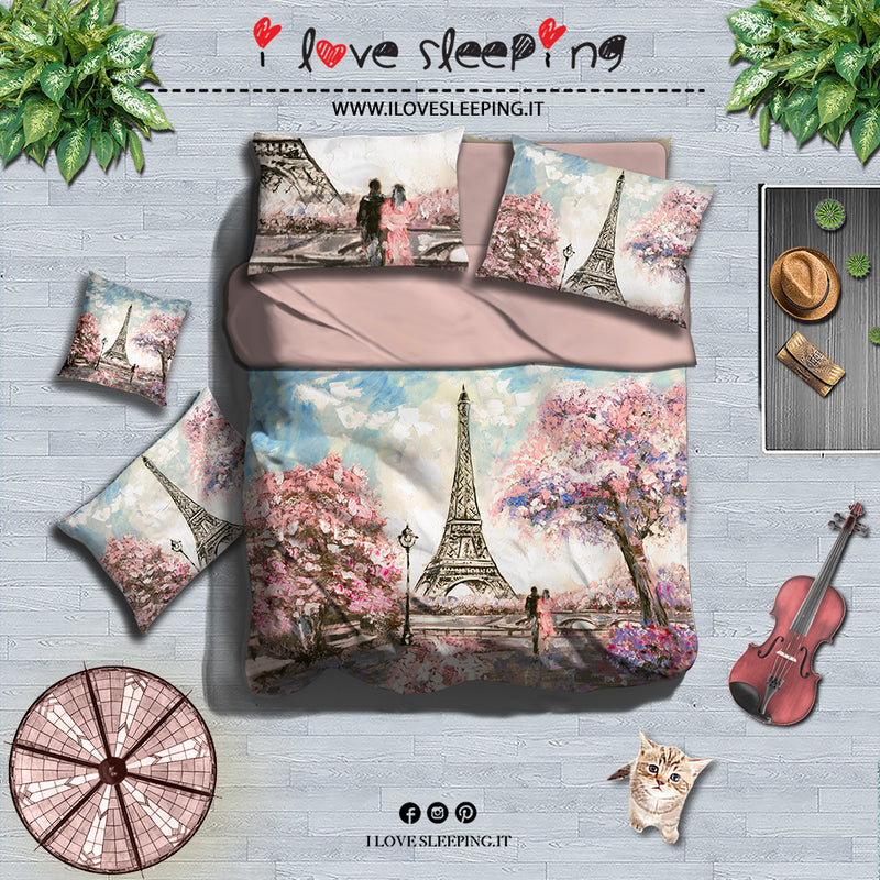 Completo Letto DIGITALE PINK PARIS By I Love sleeping