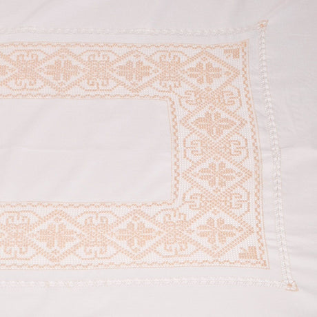 Tovaglia x12 Mosaico Puro Lino con Tovaglioli - Maestri Cotonieri